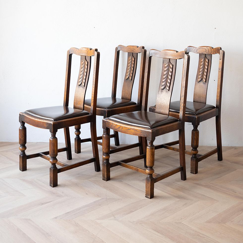楽天市場】ダイニングチェアセット 4脚 アンティーク イギリス