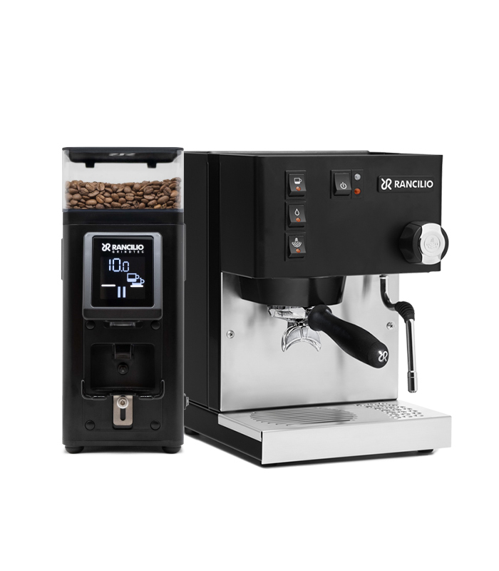 Rancilio Silvia V6 Black E & Rancilio Stile Black | Caffè Italia