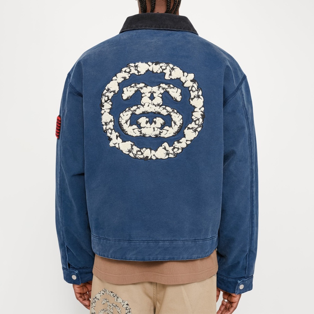 Stussy x Denim Tears』Canvas Jacket☆Blue☆25SS☆ (STUSSY