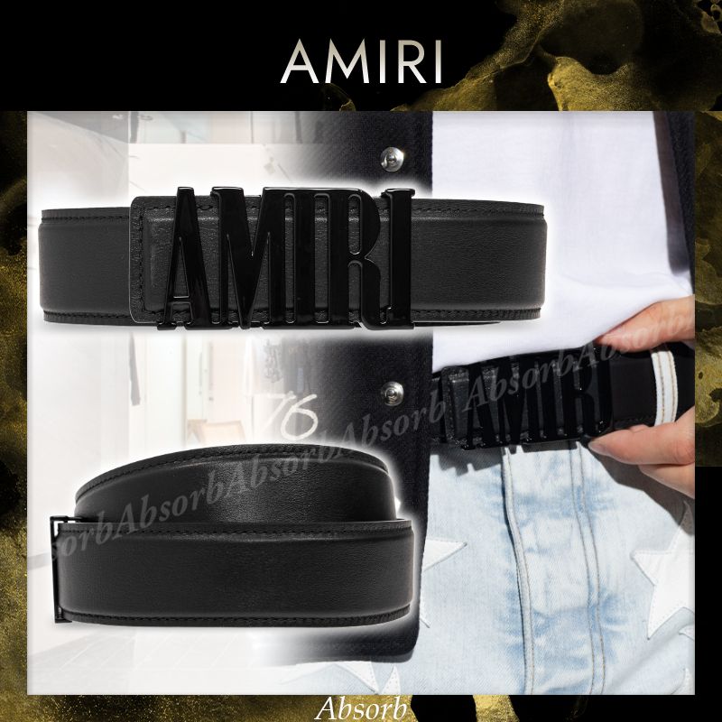 AMIRI 黒 ベルト 46/115 AMIRI ベルト 115 46