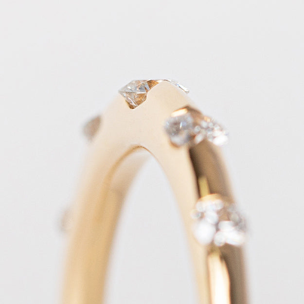 K18/Pt「ダイヤ デュウ」リング｜【オレフィーチェ】Orefice