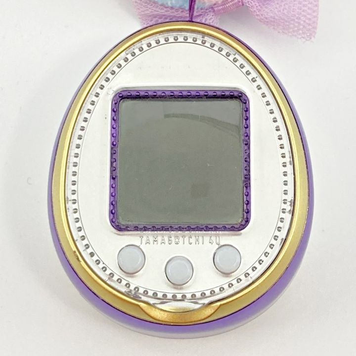 BANDAI バンダイ TAMAGOTCHI たまごっち4U シルバー×パープル カバー付