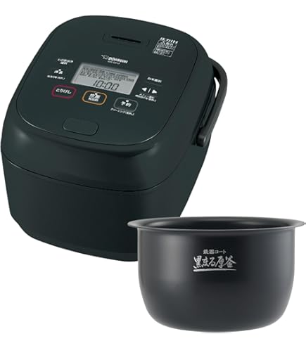 Amazon.co.jp : 象印マホービン 炊飯器 5.5合 ブラック NP-ZX10-BA