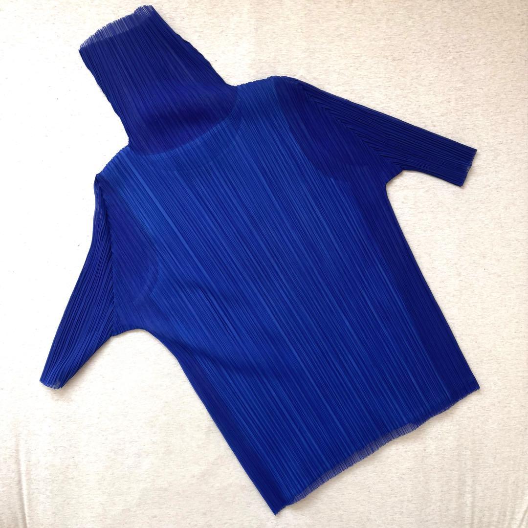 【美品】プリーツプリーズ 半袖トップス サイズ3 イッセイミヤケ PLEATS PLEASE ISSEY MIYAKE プリーツプリーズイッセイミヤケ 半袖