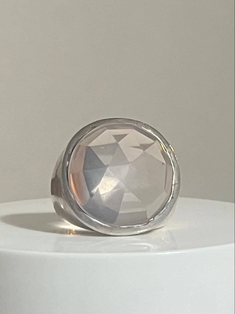 【送料無料】H.P.FRANCE ローズクォーツリング シルバー